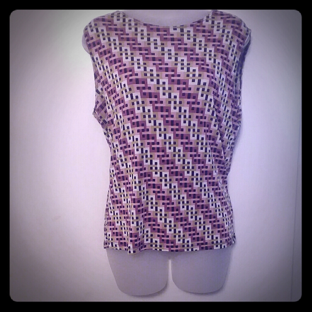Geometric sleeveless top